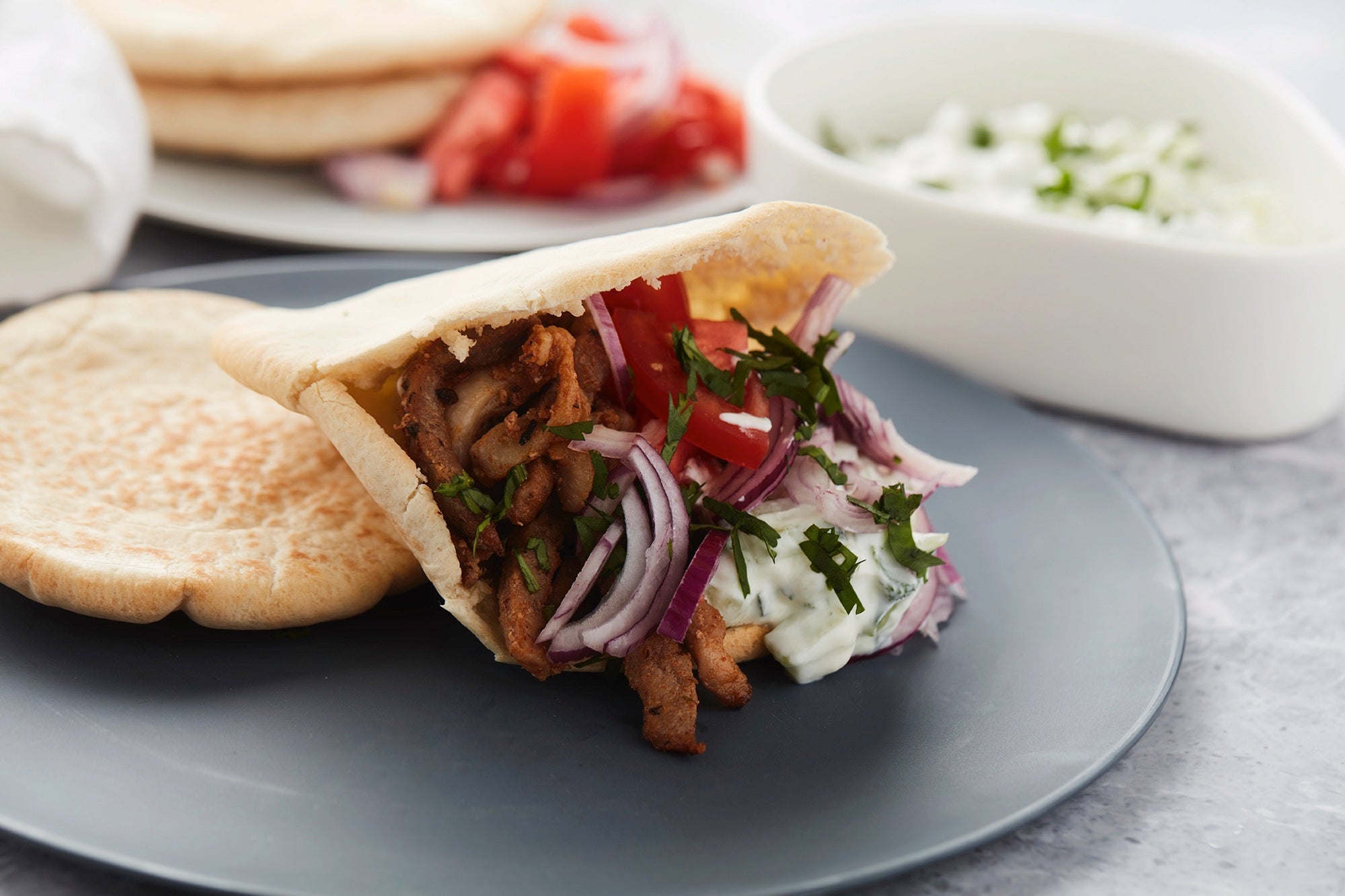 Homemade Greek Gyros with Tzatziki Sauce Recipe - Christina's Cucina