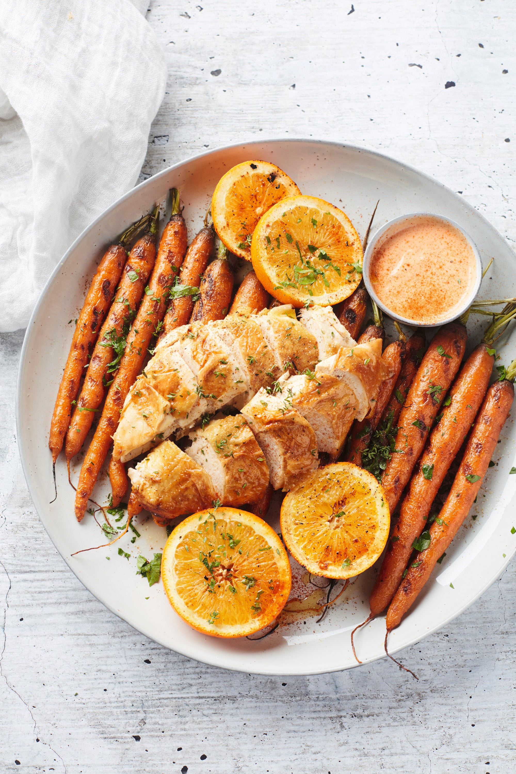 Chicken with Fanta, Carrot, and Orange