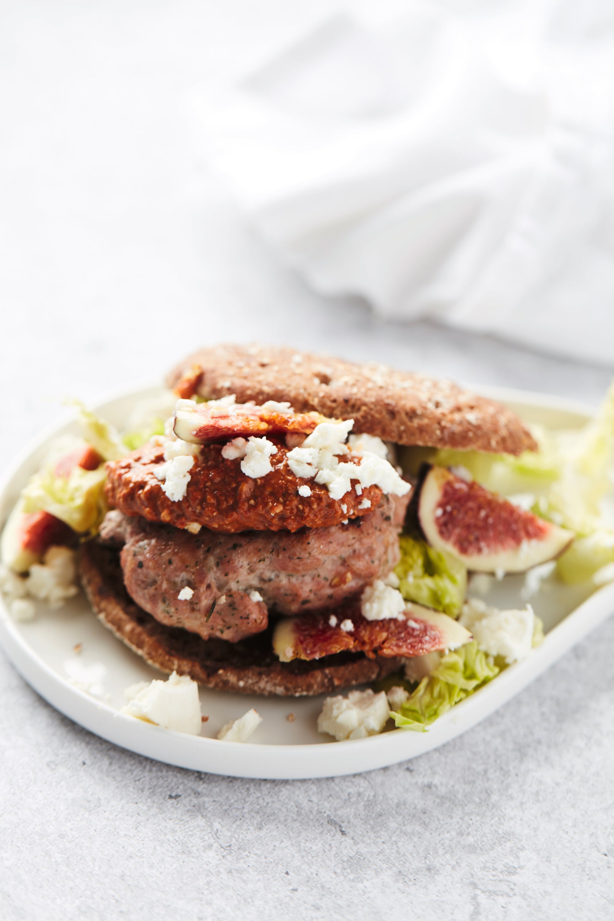 Lamb Burger with Muhammara